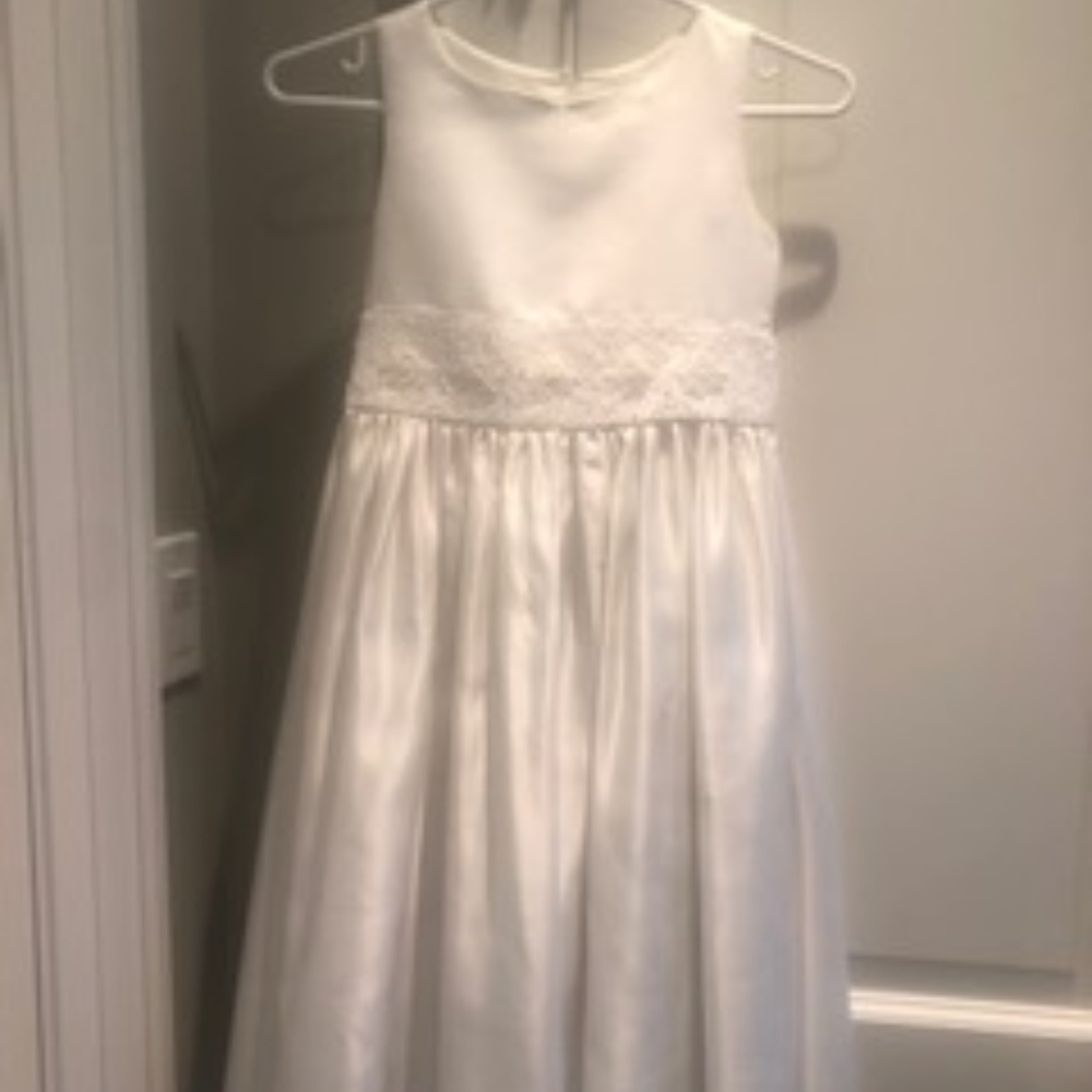 Kid's Dream white flower girl wedding dress